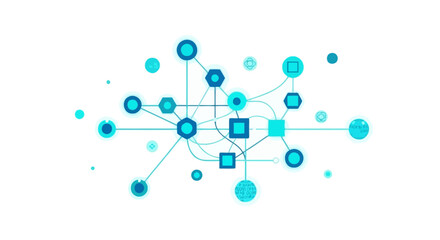 Digital Network Connection Technology Background