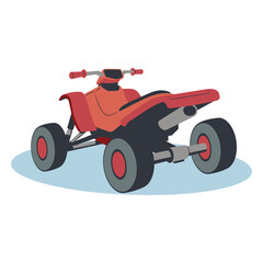 Red atv illustration © Vexels