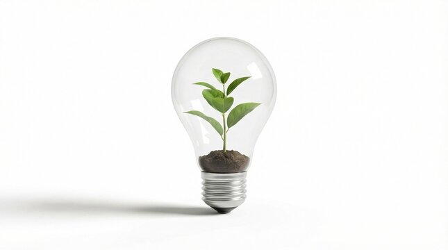 Eco Startup Concept, Renewable Energy Business, Sustainable Innovation