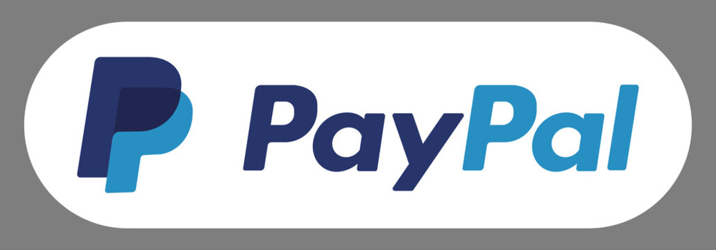 PayPal official logo in rounded blue badge on a transparent background