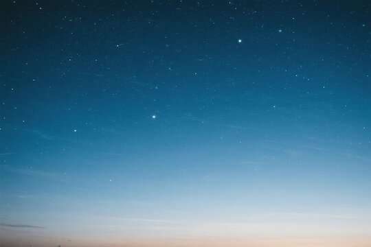 Night sky with stars and Milky Way