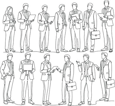 Business People Line Art Collection
