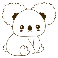 Happy koala filled-stroke © Vexels