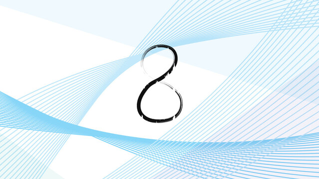 Hand Drawn Number 08