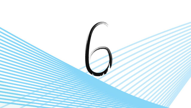 Hand Drawn Number 06