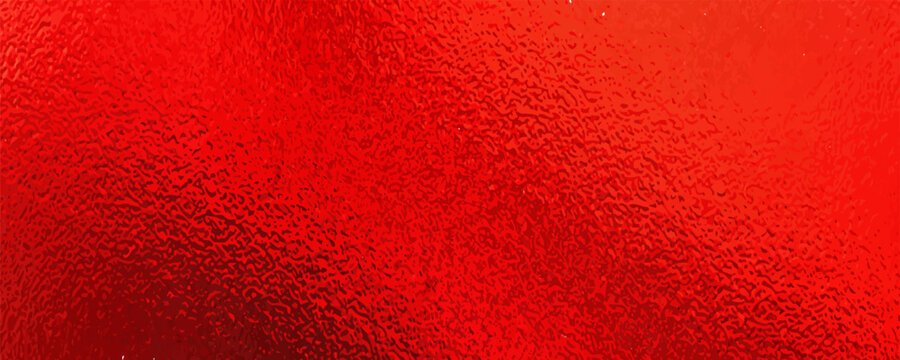 Vector red foil texture background. Abstract gradient bright and shiny light reflection rough texture surface. Vector illustration for background, backdrop, web, wallpaper, print and design artwork.