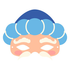 Face shaped mardi gras mask © Vexels