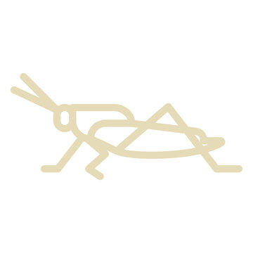 Simple profile thick stroke grashopper