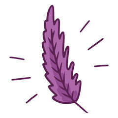 Purple feather color stroke © Vexels