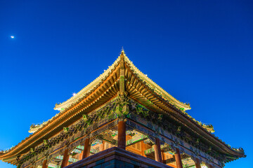 Obraz premium Forbidden City Temple at Night, Beijing - Ancient Chinese Architecture