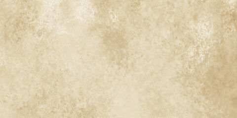 Naklejka premium Abstract brown color paper texture design and Light gold concrete background texture wallpaper. old wall stone for soft yellow distressed grunge background. 