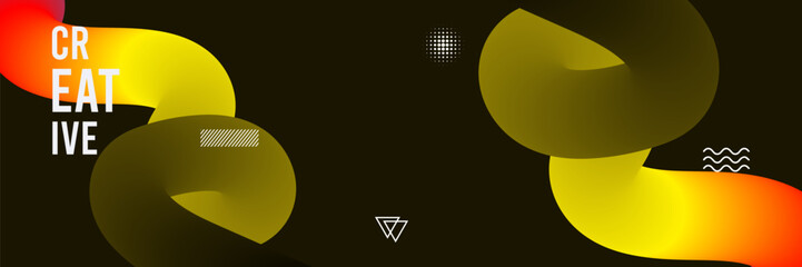 Creative Abstract Design with Shapes and Colors