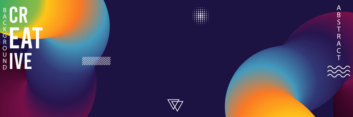 creative background with abstract shapes and colors