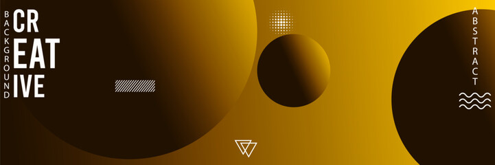 Modern abstract background with geometric shapes and text