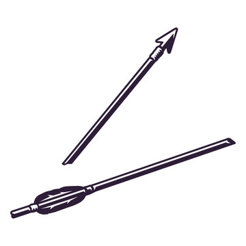 Broken arrow pointing up