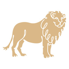 Lion cut out color © Vexels