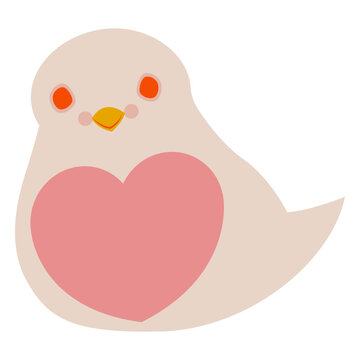 Valentines flat pidgeon pink