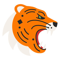 Tiger flat head © Vexels