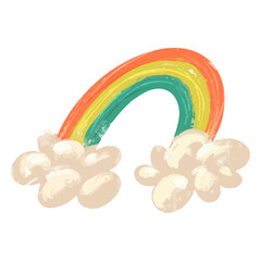 Fototapeta premium Rainbow in three colors