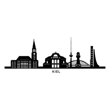 Kiel German city skyline