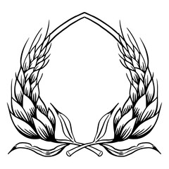 Naklejka premium Beer barley to celebrate Oktoberfest