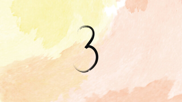 Hand Drawn Numbers 03