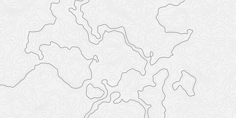 Minimal Elevation Patterns topographic map with contour lines on a white background. © NILUFA