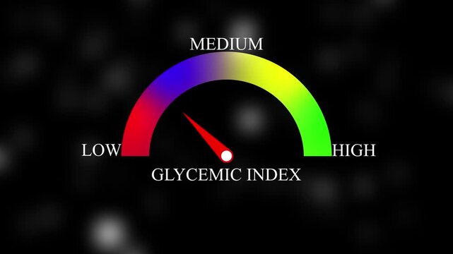 Metabolism Level Measuring animation. motion animation on a transparent background alpha channel. Motion graphics of level miter concept.