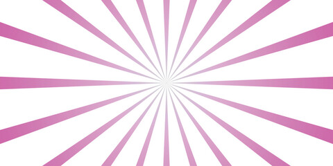 Obraz premium Radial pink and white sunburst background with a retro comic book style and energetic radiating lines