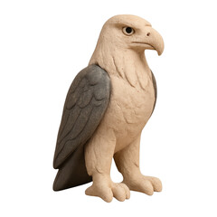 Fototapeta premium PNG Majestic stone eagle sculpture