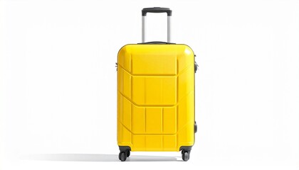 Bright Yellow Hard-Shell Suitcase