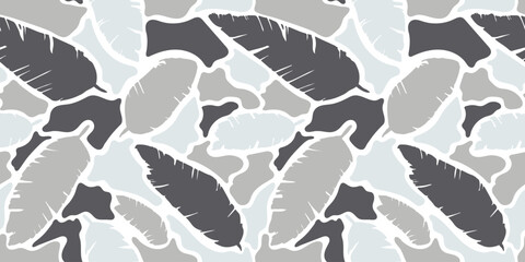 Urban Grey Camouflage Seamless Pattern Background. Duck Hunter Camouflage Seamless Pattern. © Rashid