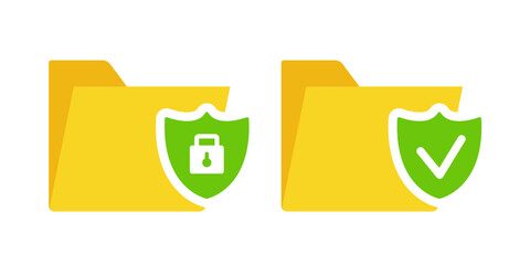 Privacy and security icon. Data protection. Vector flat icon.