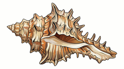 vector snail on a white background