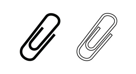 Obraz premium Modern paper clip vector icons Vector