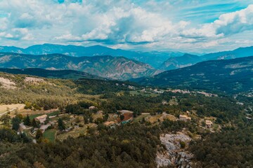 Panoramic view from the old Vallcebre mine cable car, Barcelona, Spain