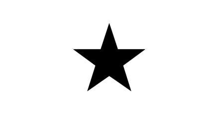 Obraz premium Black star shape symbol icon.