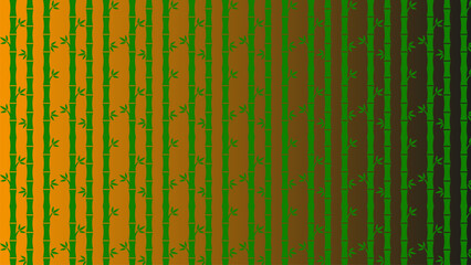 Vibrant green and yellow striped pattern with floral motifs. © AeRo Badger