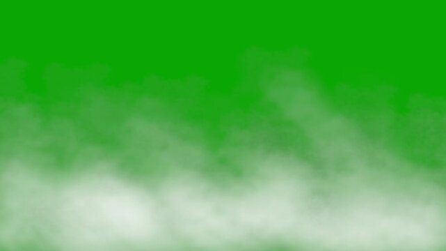 Smoke, Fog and Mist Loop Overlay on Green Screen &ndash; Chroma Key Animation