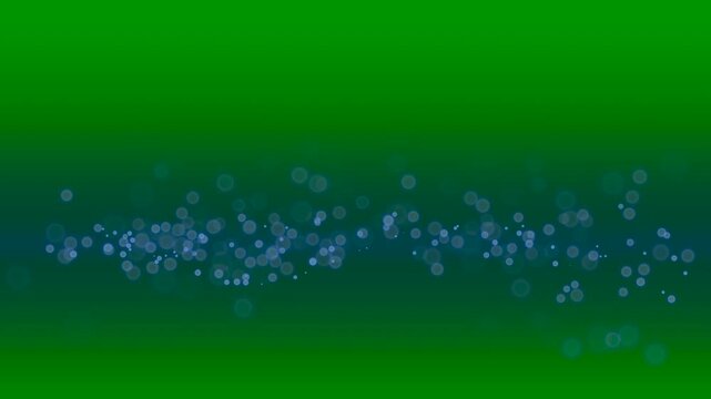 AI Data Flow with Glowing Blue Particles Loop on Green Screen &ndash; Chroma Key Animation