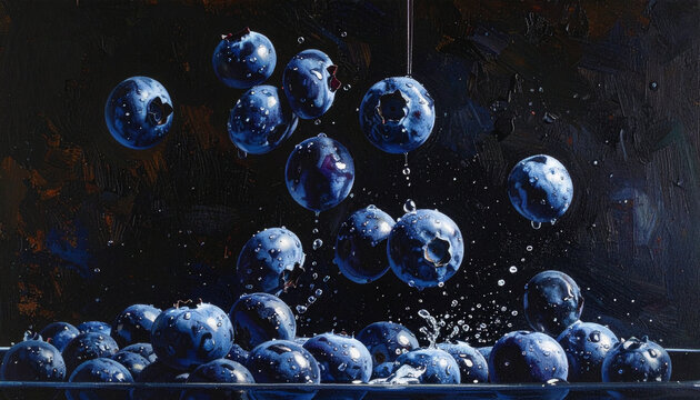 An abstract blue 3d illustration of bubbles in water resembling a celestial galaxy with stars, planets, and glowing cells floating in a deep science cosmos