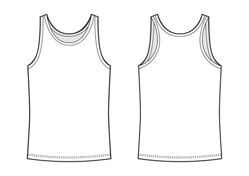 Fashion sketch of a tank top