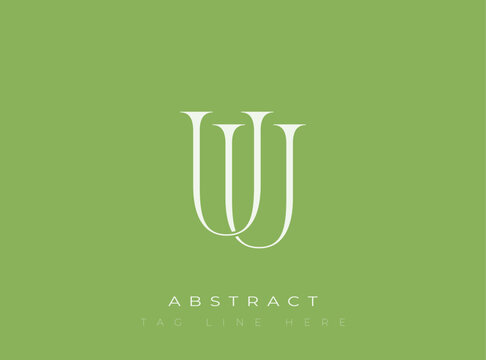 UU Abstract Monogram. Corporate identity and premium design projects seeking a refined modern look.
