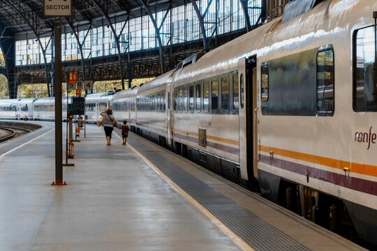 Barcelona, Spain - August 18, 2022. Barcelona-Estaci&oacute;n de Francia, Estaci&oacute; de Fran&ccedil;a is a railway station located in the Spanish city of Barcelona, Spain.