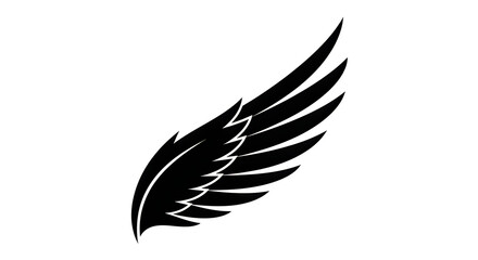 Fototapeta premium A black and white image of a wing