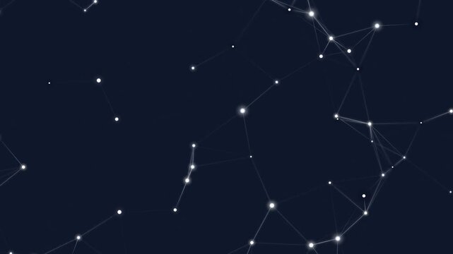 Constellations in the Night Sky Animation.