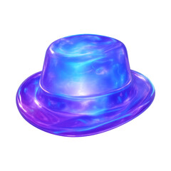 Fototapeta premium PNG Futuristic iridescent bucket hat