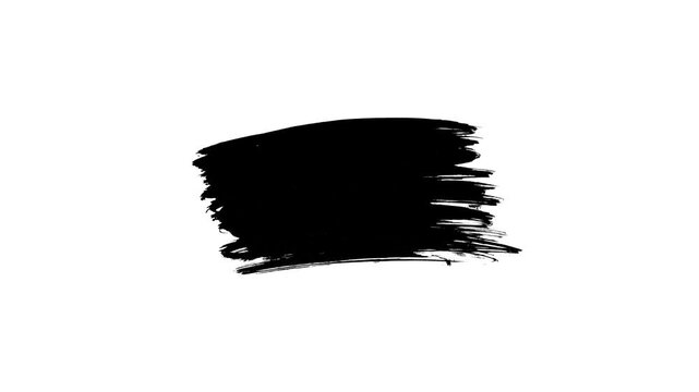 Painting Black Brush Grunge background for titles or other your text with alpha channel. 