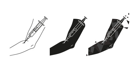 Syringe Injection Medical Icon