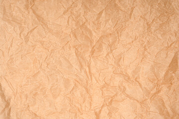 Fototapeta premium Crumpled paper as background. Top view.